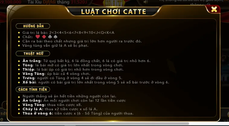 Catte Tại HitClub Đỉnh Cao Cá Cược Với Lối Chơi Trí Tuệ Siêu Hấp Dẫn