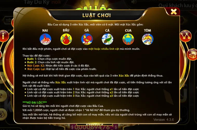 Minigame Bầu Cua Mini Tại HitClub Sân Chơi Cá Cược Đẳng Cấp Nhận Thưởng Lớn