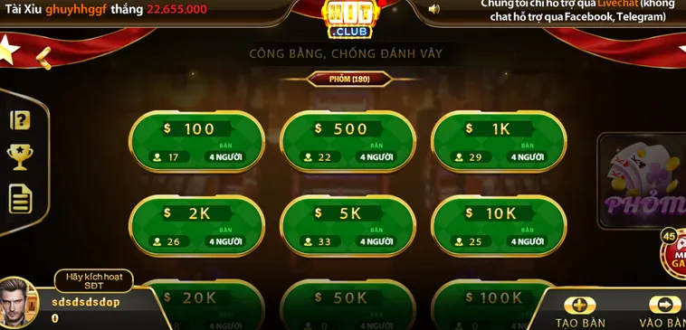 Phỏm Tại HitClub Đỉnh Cao Chiến Thuật Của Những Tay Chơi Bài Chuyên Nghiệp
