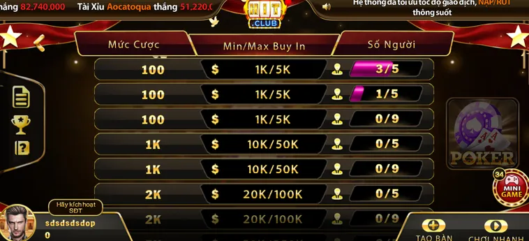 Poker Tại HitClub Nơi Hội Tụ Của Những Cao Thủ Đánh Bài Đẳng Cấp Quốc Tế