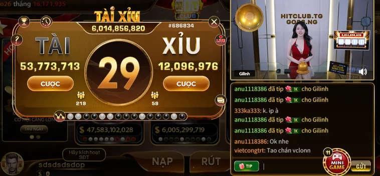 Trải Nghiệm Tài Xỉu Livestream Tại HitClub Đẳng Cấp Sòng Bài Đỉnh Cao Thế Giới