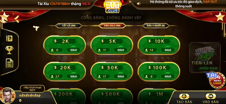 Chinh Phục Đỉnh Cao Bài Tiến Lên Miền Nam Tại HitClub Đầy Kịch Tính